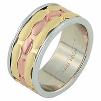 Item # 68749012E - 18 Kt Tri-Color Wedding Ring