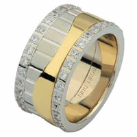Item # 68752010D - 14 K Two-Tone Diamond Eternity Ring