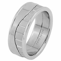 Item # 68752010WE - 18 Kt White Gold Wedding Ring
