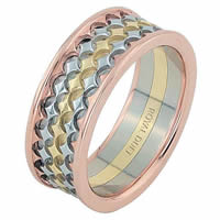Item # 68753201 - 14 Kt Tri-Color Wedding Ring