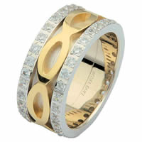 Item # 6875601DE - Two-Tone Diamond Eternity Ring