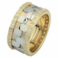 Item # 6875710D - 14 K Two-Tone Diamond Eternity Ring