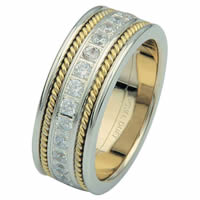 Item # 6875801D - 14 K Two-Tone Diamond Eternity Ring