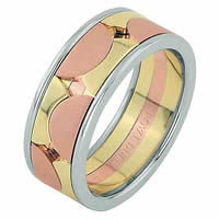 Item # 68762012 - 14 Kt Tri-Color Wedding Ring