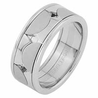 Item # 68762012W - 14 Kt White Gold Wedding Ring