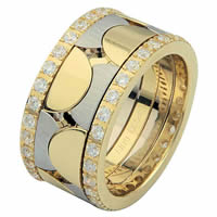 Item # 68762101D - 14 K Two-Tone Diamond Eternity Ring