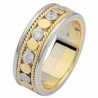 Item # 687630101DE - Two-Tone Diamond Eternity Ring