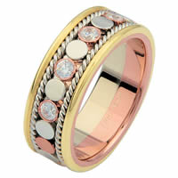 Item # 687631020DE - Tri-Color Diamond Eternity Ring