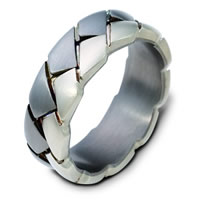 Titanium and Gold Wedding Band.