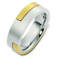 14K Two-Tone Wedding Band.