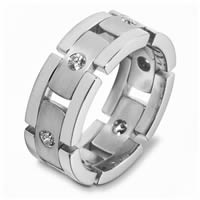 14K White Gold Diamond Wedding Band (0.48ct. tw.)