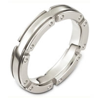 14 Kt White Gold Wedding band