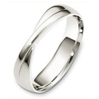 18 Kt White Gold Wedding Band