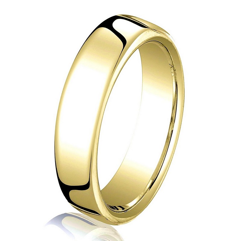 B25813 14K Yellow Gold 3.5mm Comfort Fit Wedding Band