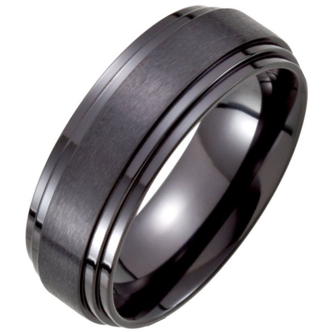 Black Titanium Classic Wedding Band