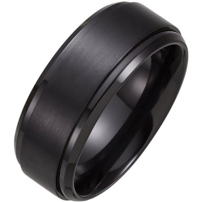 Black Titanium Classic Wedding Band Black Titanium Classic Wedding Band