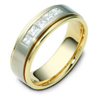 14K Two-Tone Diamond Ring.