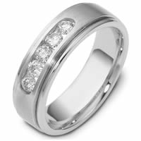 18K White gold WeddingBand.