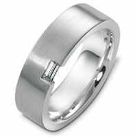 14kt White Gold Diamond Wedding Band