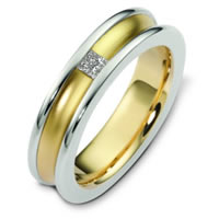 Princess Cut Diamond Wedding Band