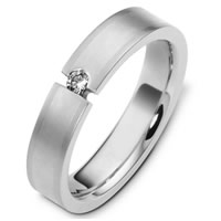 Platinum Diamond Wedding Band (0.09ct.)