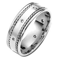 Palladium Diamond Band