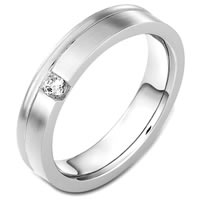 Palladium Diamond Wedding Band
