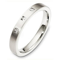 Palladium Diamond Wedding Band