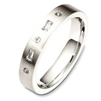 Palladium Diamond Band
