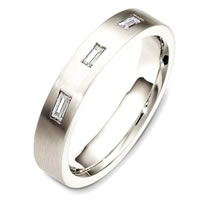 Palladium Diamond Band