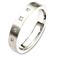 Palladium Diamond Wedding Band