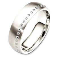 Palladium Diamond Wedding Band