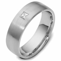 14K White Gold Diamond Ring.