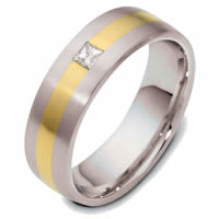 18K Two-Tone Diamond Ring.
