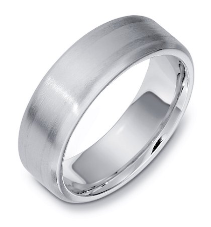 18K White Gold Wedding Ring