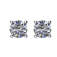 Platinum Diamond Earrings.