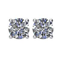 Diamond earrings.