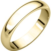 Wedding Band, 4.0mm Wide, High Dome