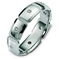 Platinum Diamond Wedding Band