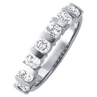 18K White Gold Diamond Anniversary Band  (1.0ct. tw.)