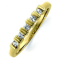 18K Gold Diamond Anniversary Band  (0.15ct. tw.)