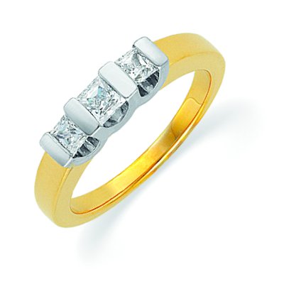 Womens Wedding Rings on 14k Gold Three Diamonds Anniversary Band  0 50ct  Tw     Item St120667