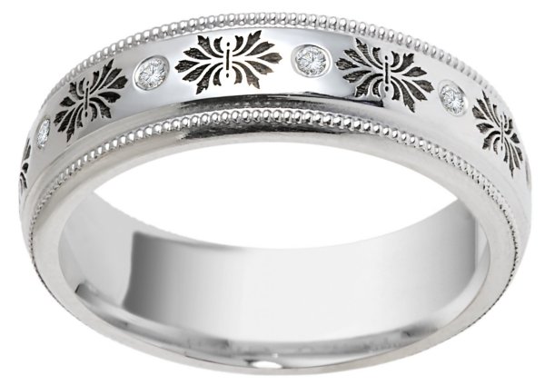 Verona Lace Eternity Wedding Band