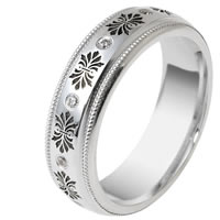 Verona Lace Eternity Wedding Band