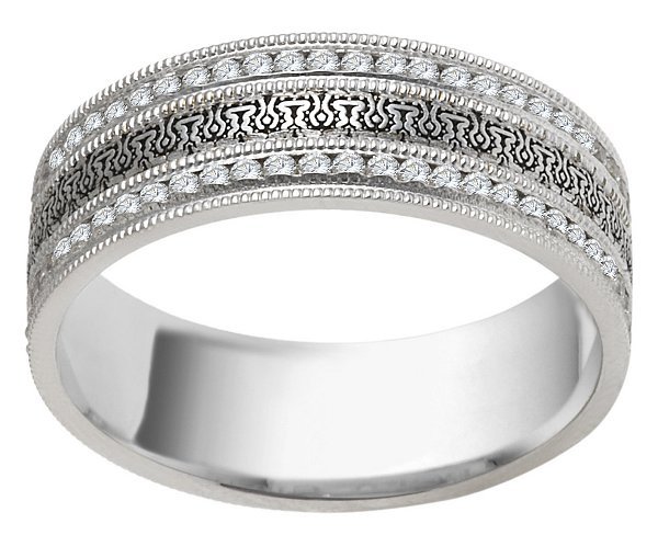 Platinum Eternity Wedding Ring Verona Lace Juliet