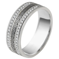Platinum Eternity Wedding Ring Verona Lace Juliet