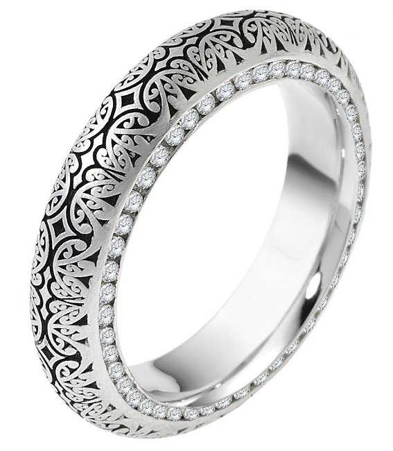 Diamond Verona Lace Eternity Wedding Band Juliet