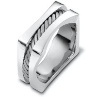 Item # A125861AG - Sterling Silver Square Wedding Band