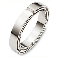 Item # A129921WE - 18 Kt White Gold Wedding Band