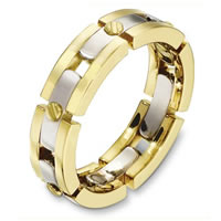 Item # A131681 - 14Kt Two-Tone Wedding Band